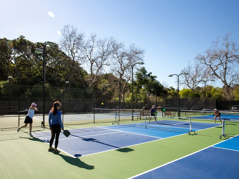 CVAC members playing pickleball at CVAC.